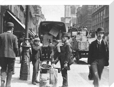 A street vendor in the City 1893