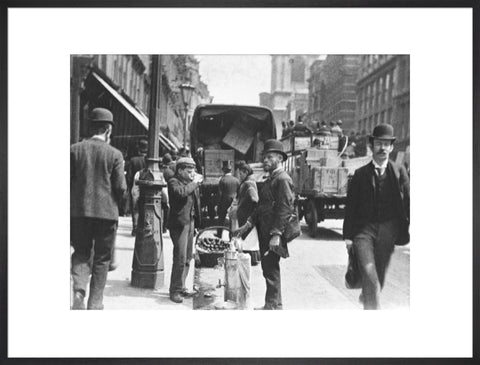 A street vendor in the City 1893