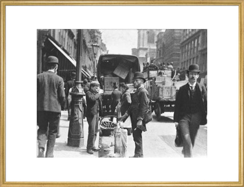 A street vendor in the City 1893