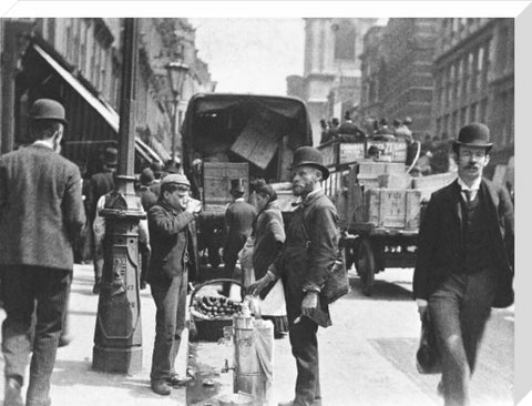 A street vendor in the City 1893