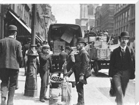 A street vendor in the City 1893