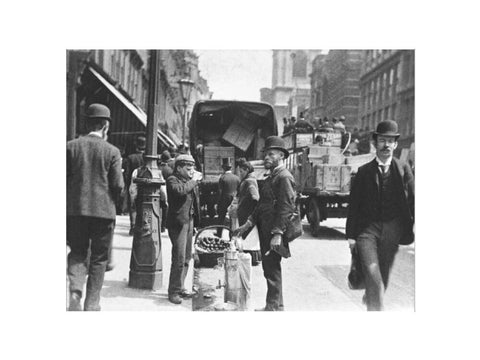 A street vendor in the City 1893