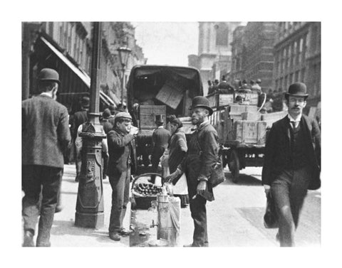 A street vendor in the City 1893