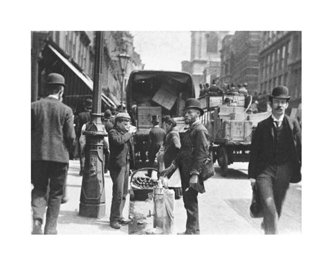 A street vendor in the City 1893