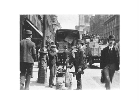 A street vendor in the City 1893