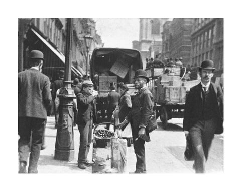 A street vendor in the City 1893