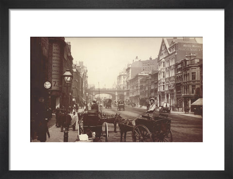 Farringdon Street looking south towards Holborn Viaduct c.1890