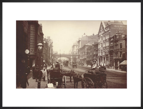 Farringdon Street looking south towards Holborn Viaduct c.1890