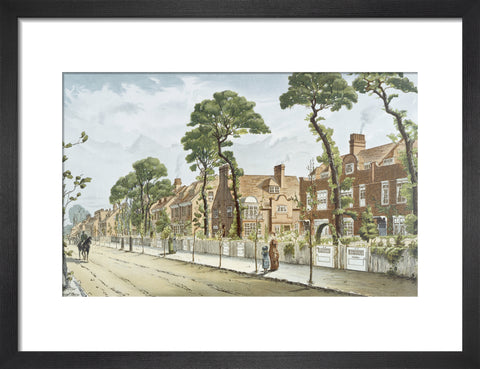 Bath Road Looking East 1882 (Art print, Small, Black)
