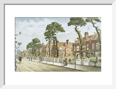 Bath Road Looking East 1882 (Art print, Small, White)