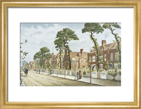 Bath Road Looking East 1882 (Art print, Small, Gold)