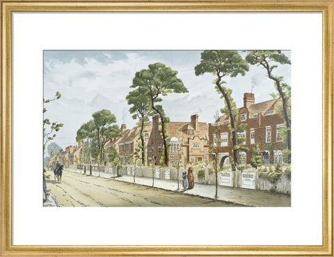 Bath Road Looking East 1882 (Art print, Medium, Gold)
