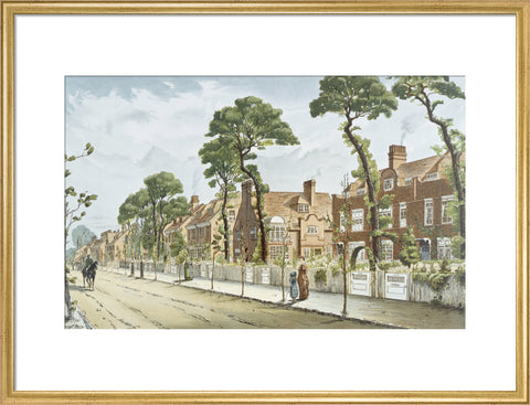 Bath Road Looking East 1882 (Art print, Large, Gold)