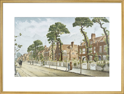 Bath Road Looking East 1882 (Art print, Extra large, Gold)