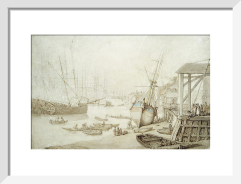 Careening a coaster at Rotherhithe 1778