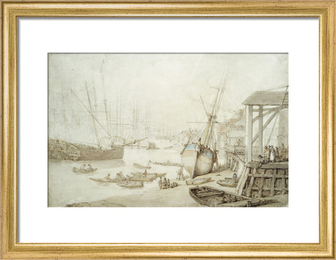 Careening a coaster at Rotherhithe 1778