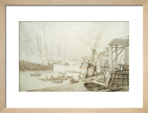 Careening a coaster at Rotherhithe 1778