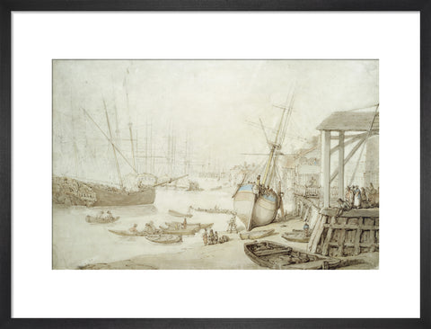 Careening a coaster at Rotherhithe 1778