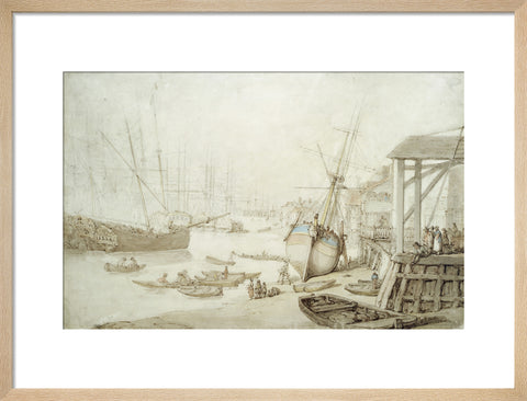Careening a coaster at Rotherhithe 1778