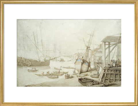 Careening a coaster at Rotherhithe 1778