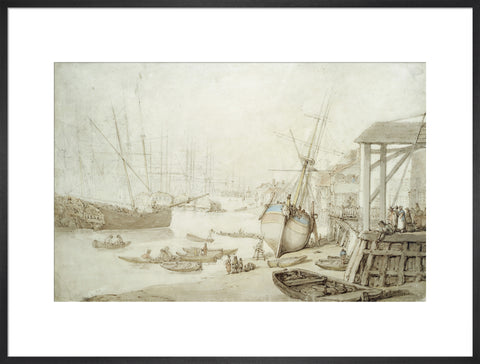 Careening a coaster at Rotherhithe 1778