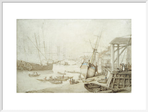 Careening a coaster at Rotherhithe 1778