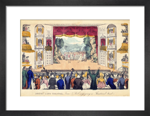 Drury Lane Theatre Tom & Bob enjoying a Theatrical treat 1821