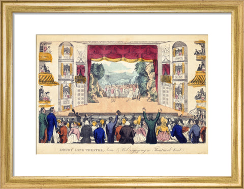 Drury Lane Theatre Tom & Bob enjoying a Theatrical treat 1821