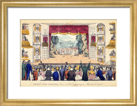 Drury Lane Theatre Tom & Bob enjoying a Theatrical treat 1821