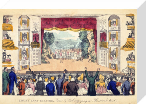 Drury Lane Theatre Tom & Bob enjoying a Theatrical treat 1821