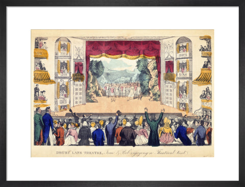 Drury Lane Theatre Tom & Bob enjoying a Theatrical treat 1821