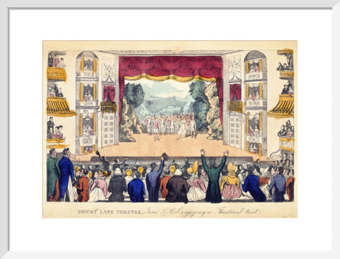 Drury Lane Theatre Tom & Bob enjoying a Theatrical treat 1821