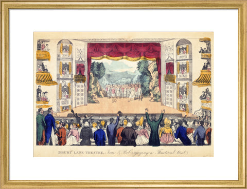 Drury Lane Theatre Tom & Bob enjoying a Theatrical treat 1821