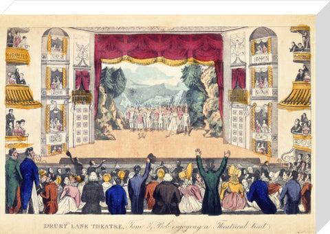 Drury Lane Theatre Tom & Bob enjoying a Theatrical treat 1821