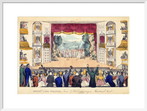 Drury Lane Theatre Tom & Bob enjoying a Theatrical treat 1821