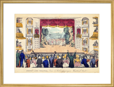 Drury Lane Theatre Tom & Bob enjoying a Theatrical treat 1821