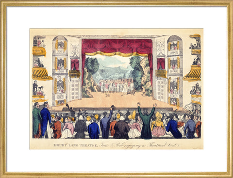 Drury Lane Theatre Tom & Bob enjoying a Theatrical treat 1821