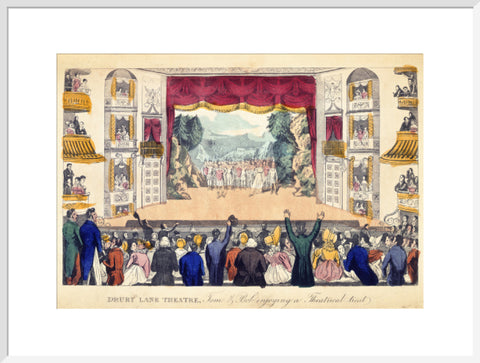 Drury Lane Theatre Tom & Bob enjoying a Theatrical treat 1821