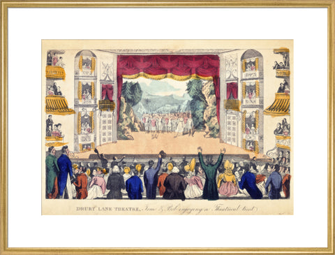 Drury Lane Theatre Tom & Bob enjoying a Theatrical treat 1821