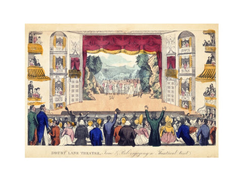 Drury Lane Theatre Tom & Bob enjoying a Theatrical treat 1821