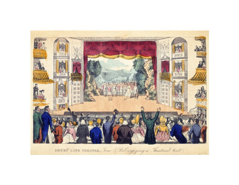 Drury Lane Theatre Tom & Bob enjoying a Theatrical treat 1821