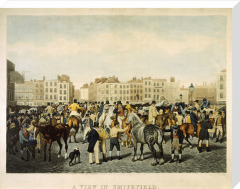 A View in Smithfield on a Friday afternoon 19th century