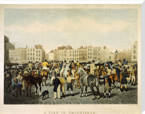 A View in Smithfield on a Friday afternoon 19th century