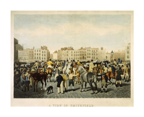 A View in Smithfield on a Friday afternoon 19th century