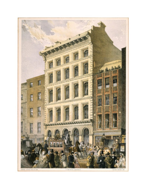 A view of new buildings in Cheapside 1862