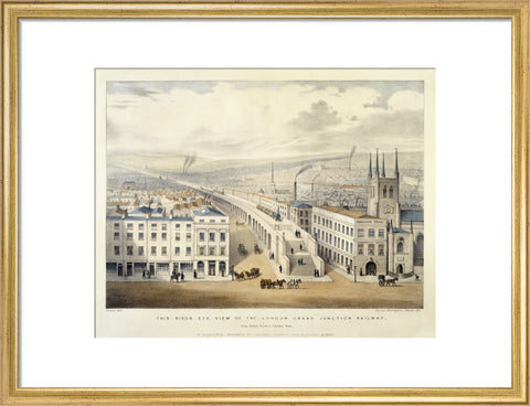 Bird's Eye view of the London Grand Junction Railway 1846