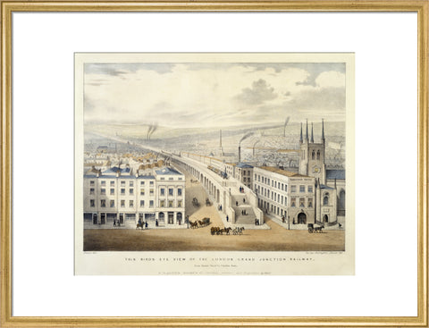 Bird's Eye view of the London Grand Junction Railway 1846