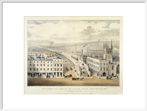 Bird's Eye view of the London Grand Junction Railway 1846