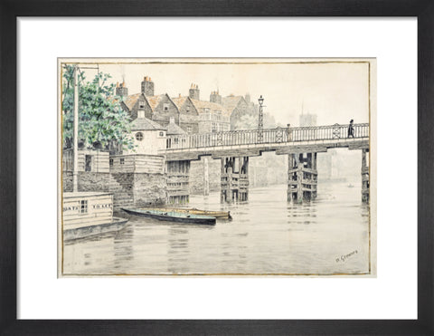 Battersea Bridge (Old Chelsea Bridge) 19th century