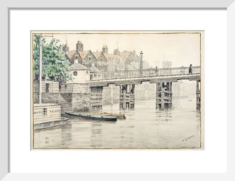 Battersea Bridge (Old Chelsea Bridge) 19th century